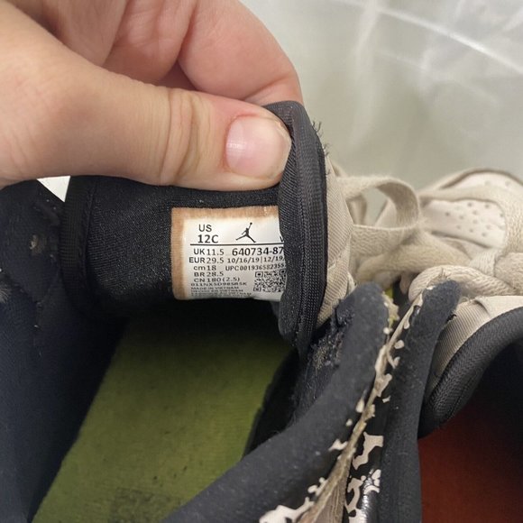 Nike Air Jordan 1 Mid (GS) Composition Notebook  554725-870 Size 12C Boys Youth - Picture 6 of 7